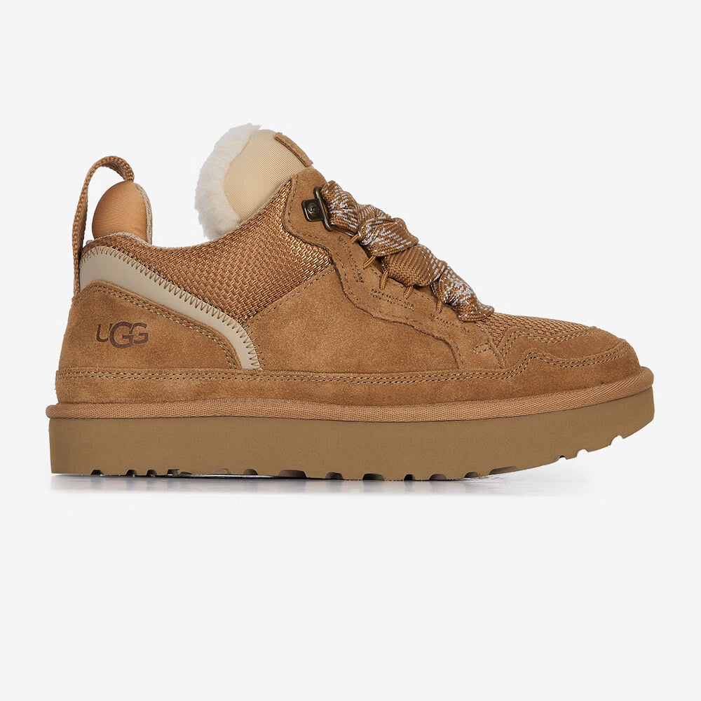 Suede Shearling Low Baskets